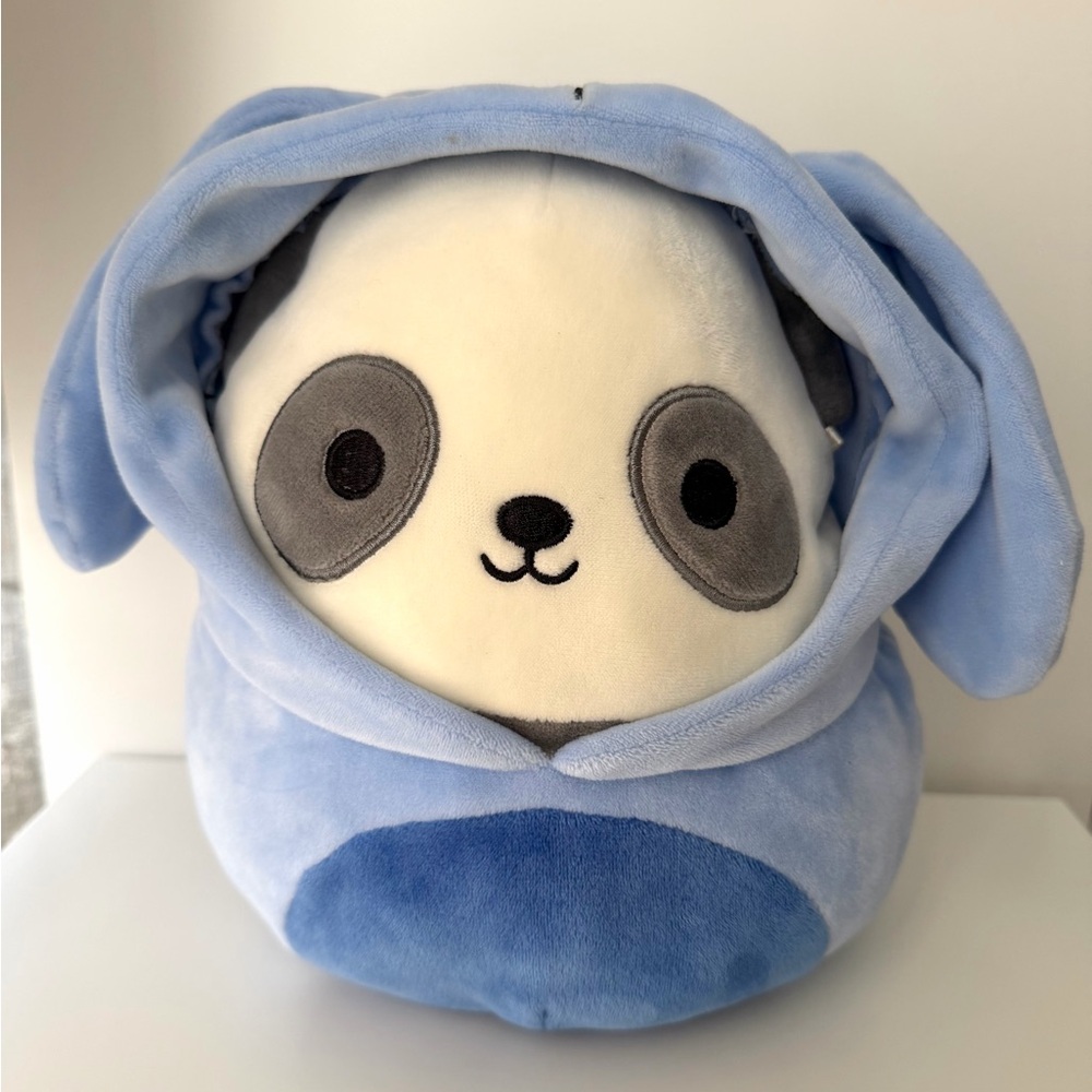 SQUISHMALLOWS 8” PJ the Panda in Bunny Hoodie Costume – Claire’s Exclusive